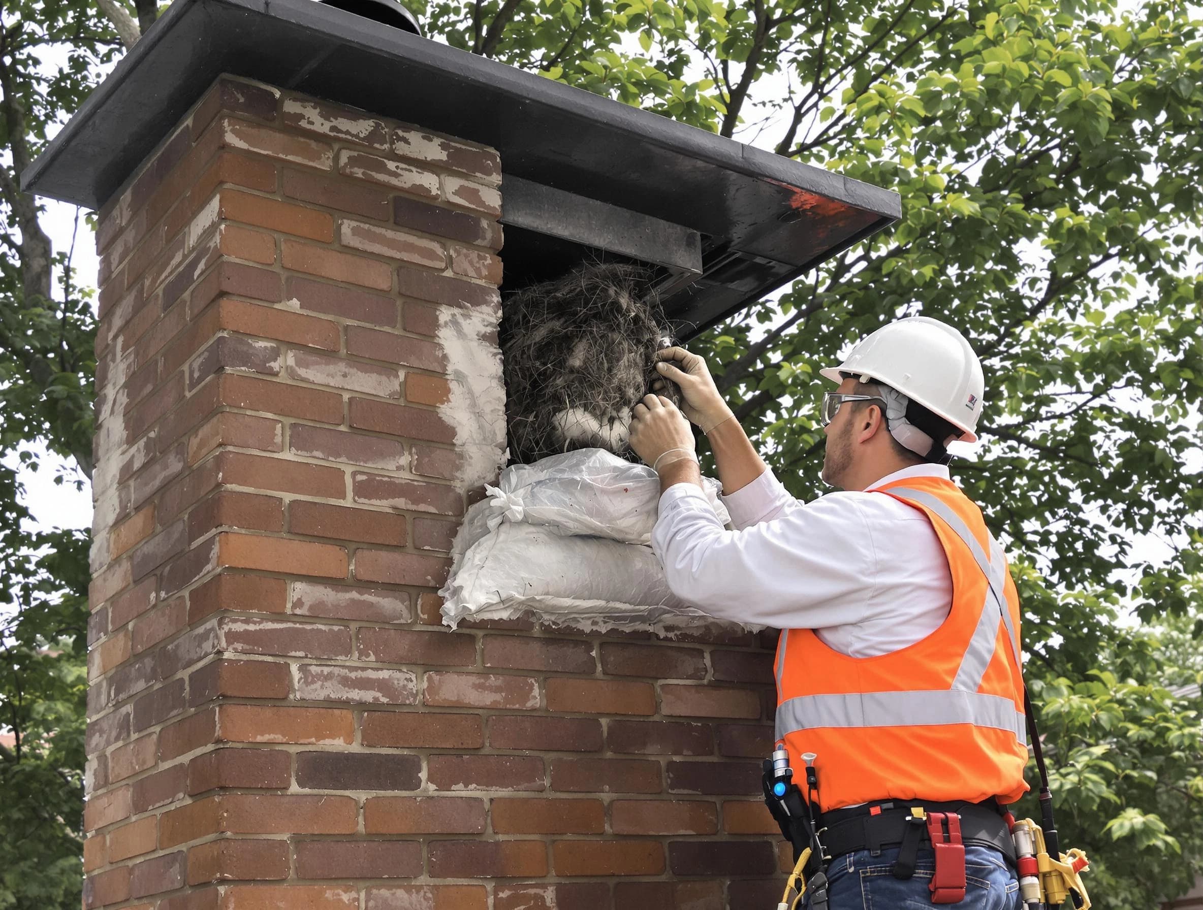 Humane removal of debris and animals by Pittsburgh Chimney Sweep in Pittsburgh, PA