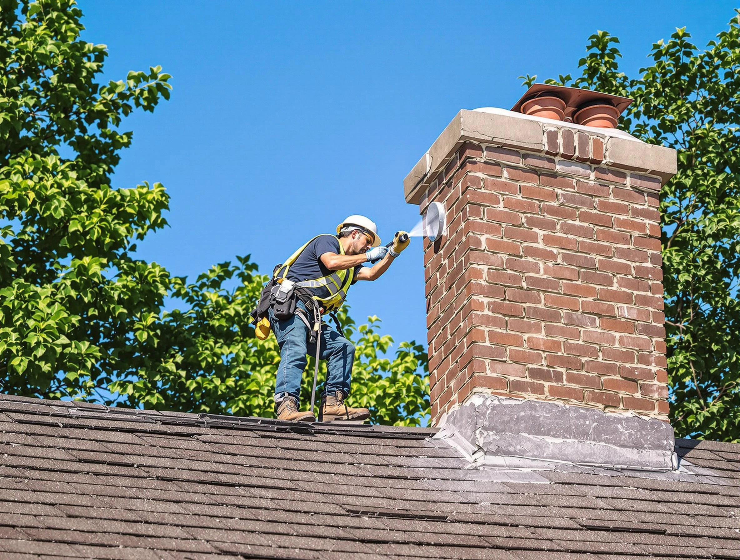 Pittsburgh Chimney Sweep performing an inspection with advanced tools in Pittsburgh, PA