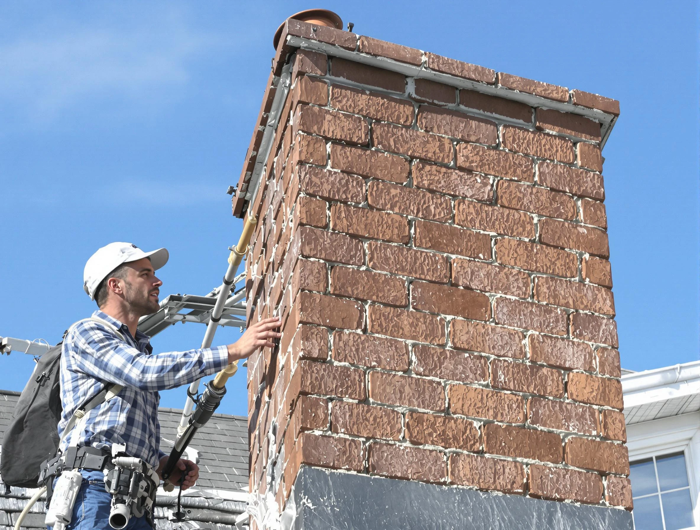 Brickwork for a chimney rebuild by Pittsburgh Chimney Sweep in Pittsburgh, PA